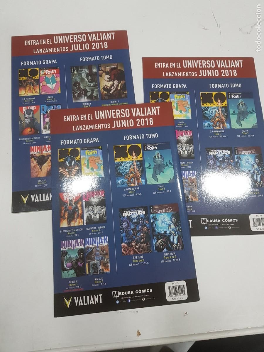 C&oacute;mics: Lote 3 comics Ninjak Valiant numeros ( 1,2,3) - Foto 2