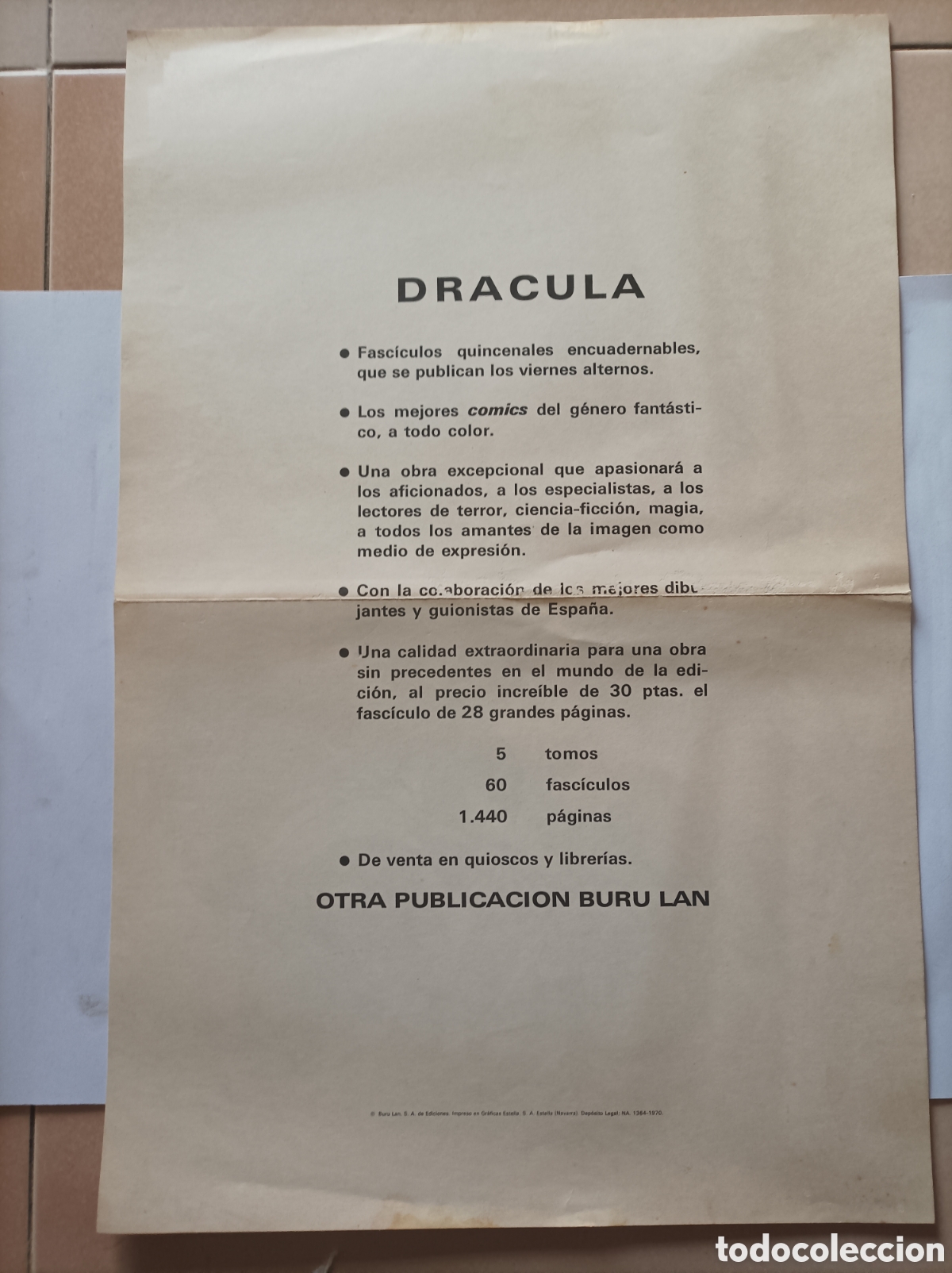 C&oacute;mics: POSTER DR&Aacute;CULA. MAROTO. BURU LAN. - Foto 2