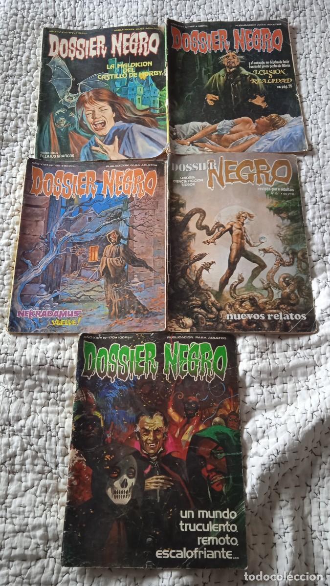 C&oacute;mics: Lote de 5 comic Dossier Negro. - Foto 1