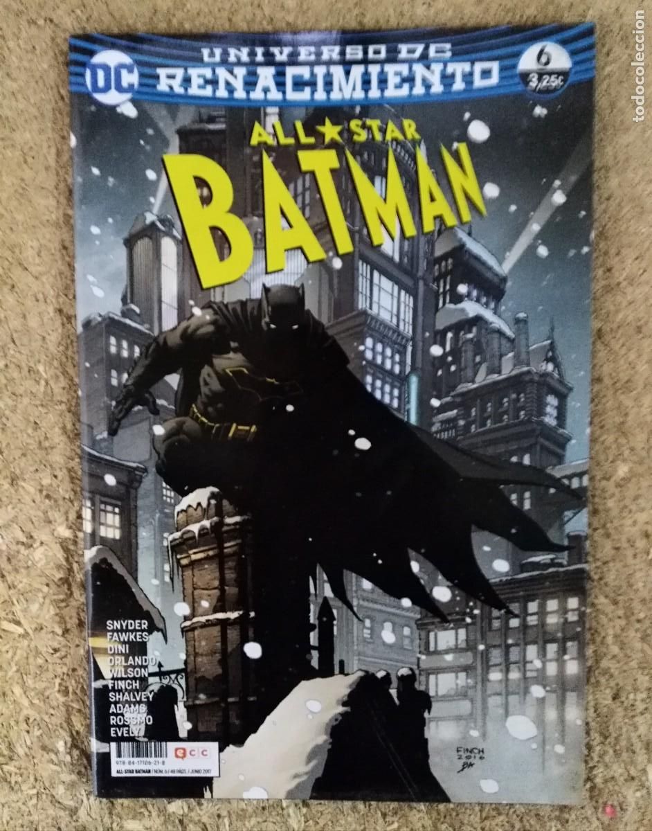 C&oacute;mics: DC Renacimiento. All Star Batman num.6 . DC Comics. ECC