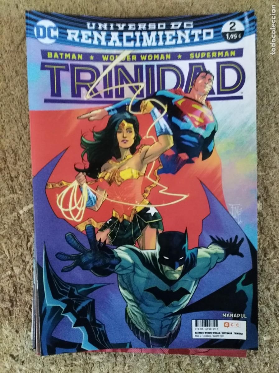 C&oacute;mics: DC Renacimiento. Batman/Wonder Woman/Superman:Trinidad num.2 . DC Comics. ECC - Foto 1