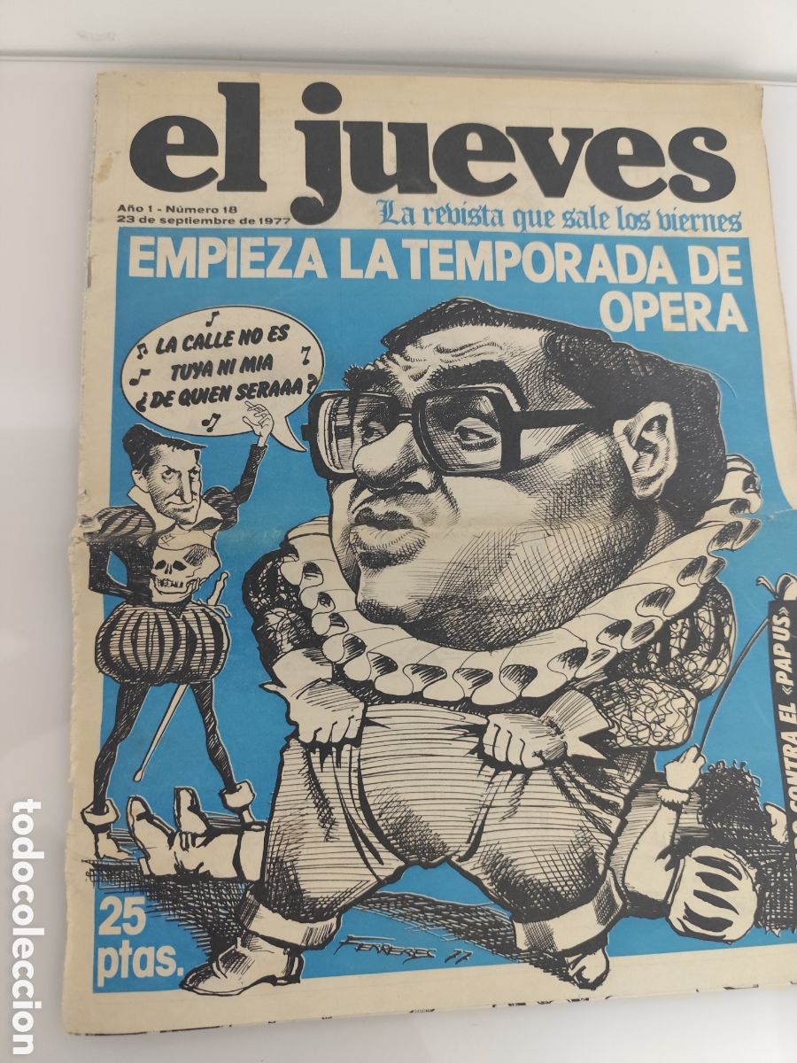 C&oacute;mics: EL JUEVES N&ordm; 18 - 23 SET. 1977 -A&Ntilde;O 1 - Foto 1
