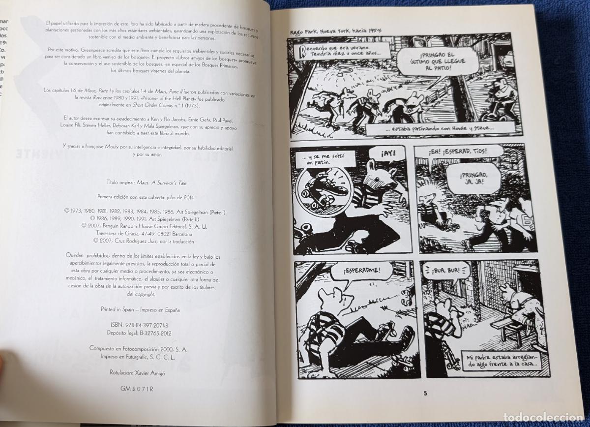 C&oacute;mics: Maus - Art Spiegelman - Rerservoir Books - 1&ordm; edici&oacute;n (2014) &iexcl;Impecable! - Foto 4