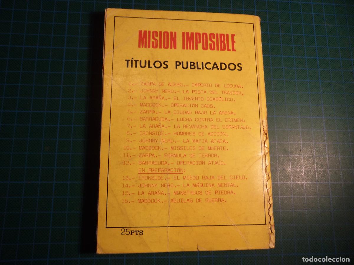 C&oacute;mics: Mision imposible. N&ordm; 10. Maddock. Euredit. Con se&ntilde;ales de uso. - Foto 3