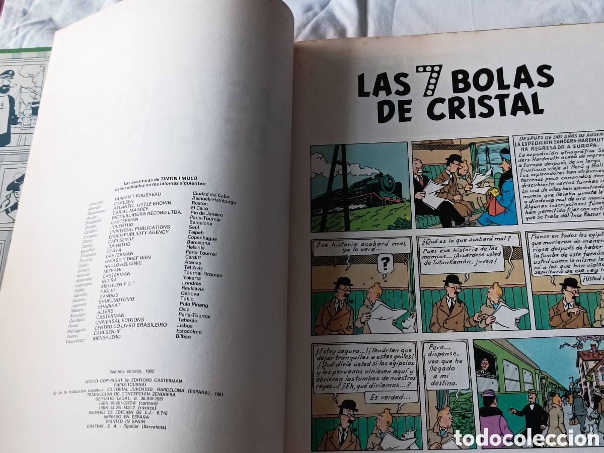 C&oacute;mics: Las 7 bolas de cristal. Las aventuras de Tint&iacute;n. 1982 - Foto 4