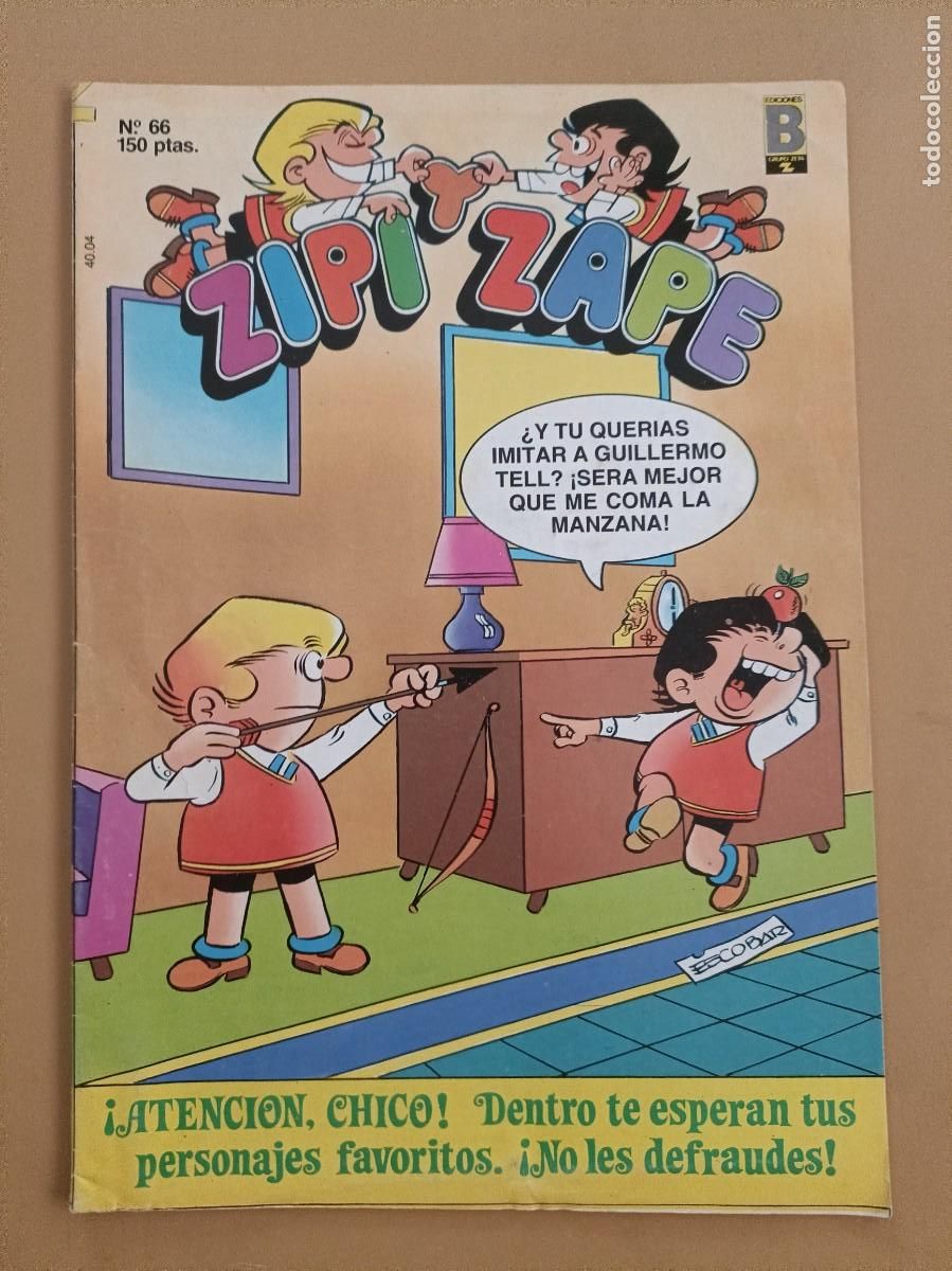 C&oacute;mics: ZIPI Y ZAPE, EDICONES B N&ordm; 66 - Foto 1