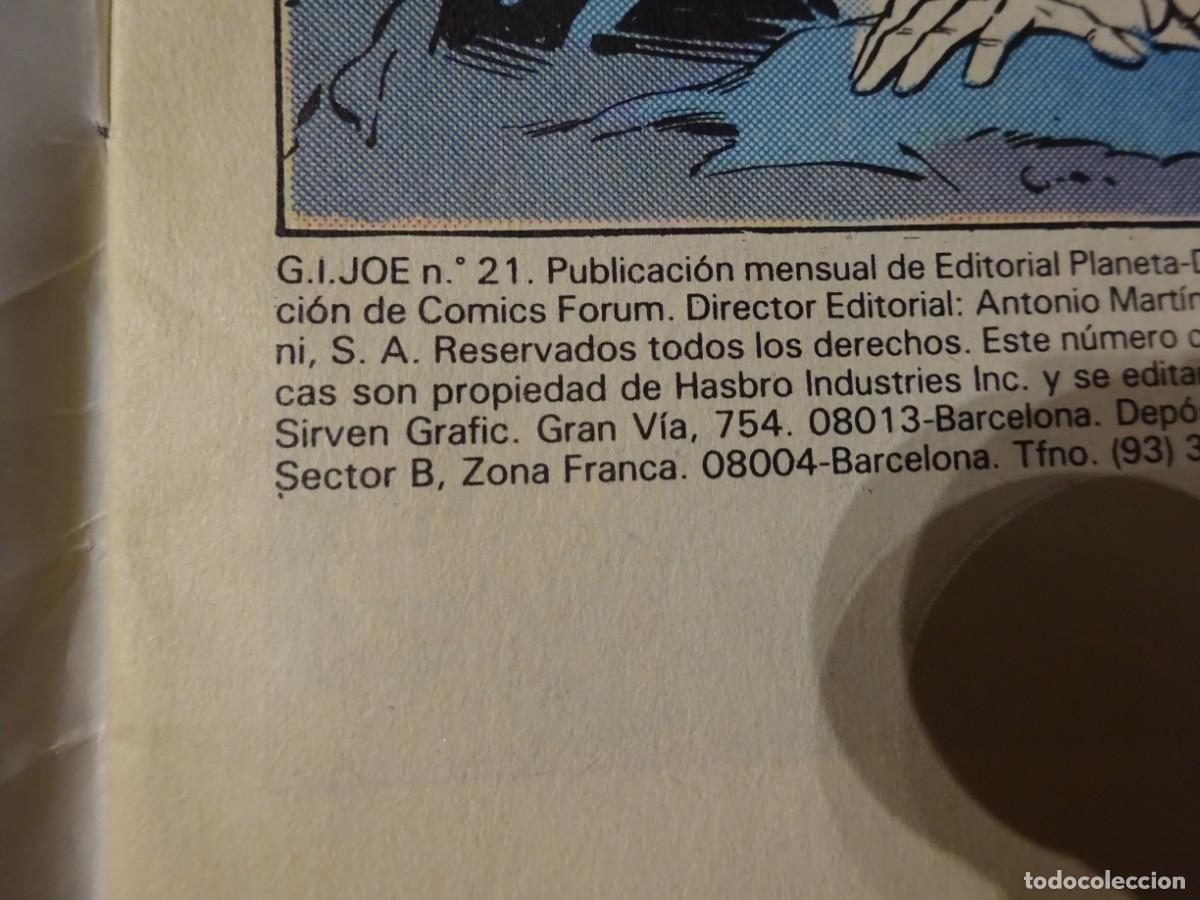 C&oacute;mics: GI JOE H&Eacute;ROES INTERNACIONALES N&ordm; 21, ED. FORUM, 1989 - Foto 2