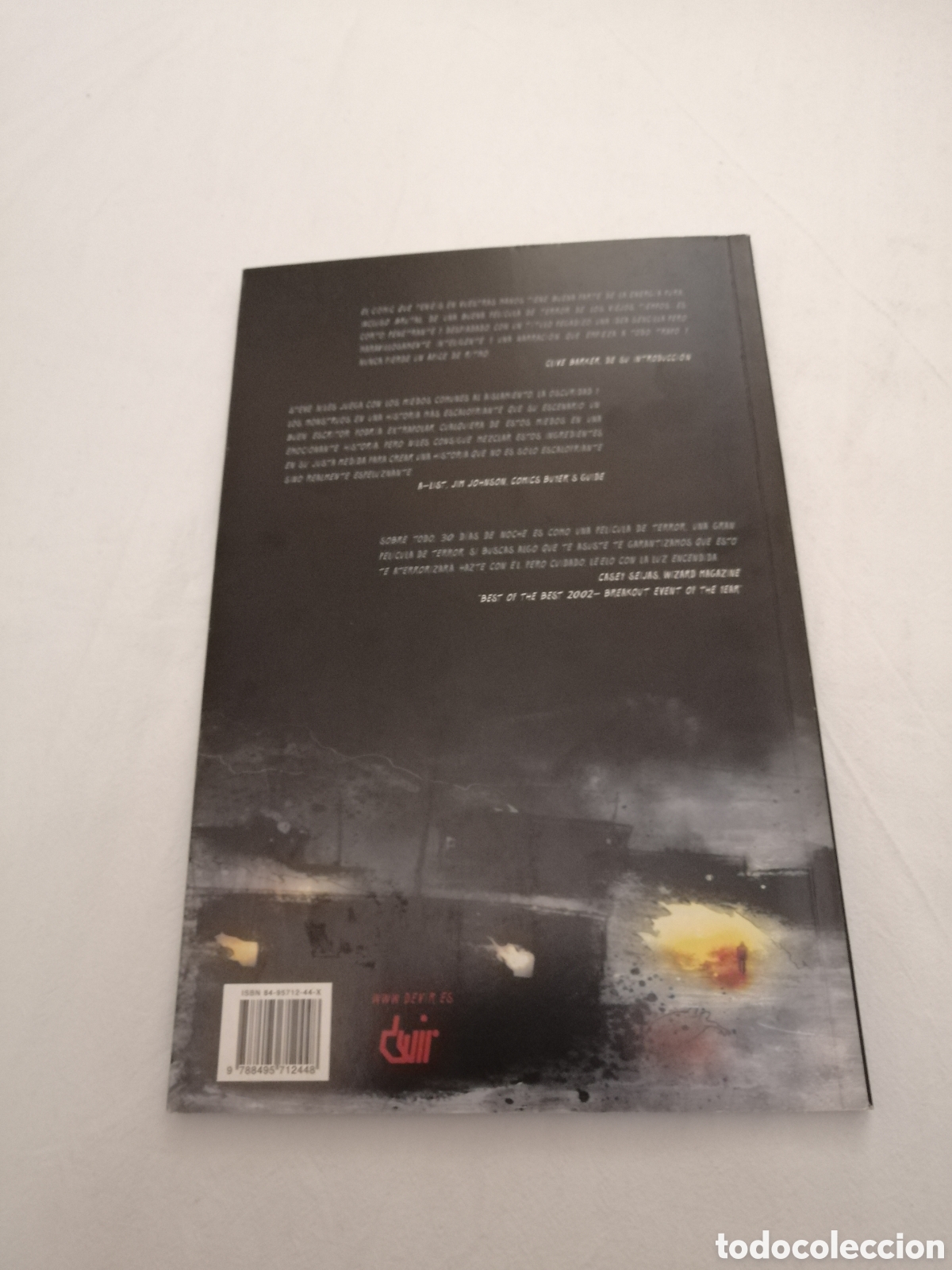 C&oacute;mics: Comic libro tomo 30 dias de noche dvir Steve Niles y Ben templesmith 2003 - Foto 2