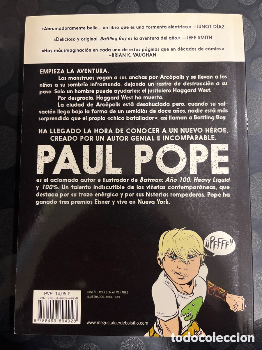 C&oacute;mics: BATTLING BOY de PAUL POPE Ed DEBOLSILLO ( 2014 ) - Foto 2