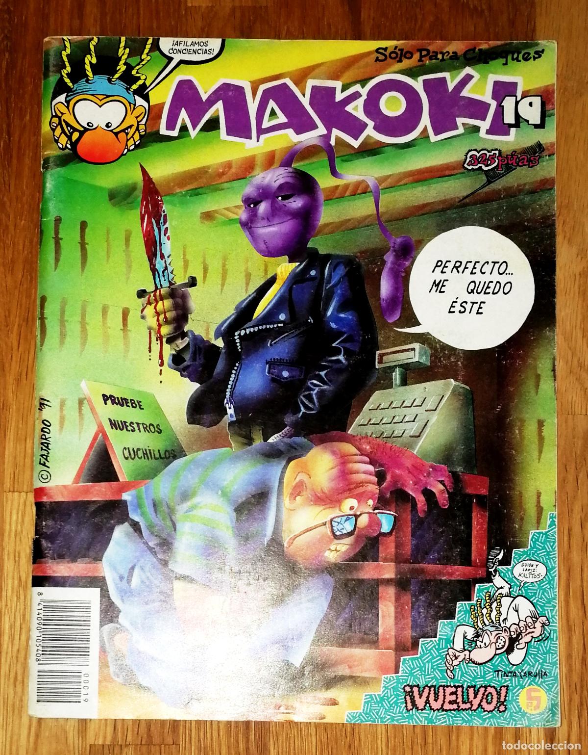 C&oacute;mics: MAKOKI. N&Uacute;M. 19. - Editorial Makoki, 1991. - INCLUYE: Psikomoko - Foto 1