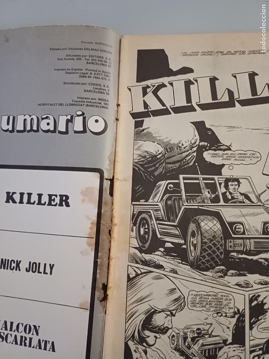 C&oacute;mics: KILLER N&Uacute;MERO 5. C&Oacute;MICS DS. EDITORS S.A. DALMAU SOCIAS. 1981 - Foto 3