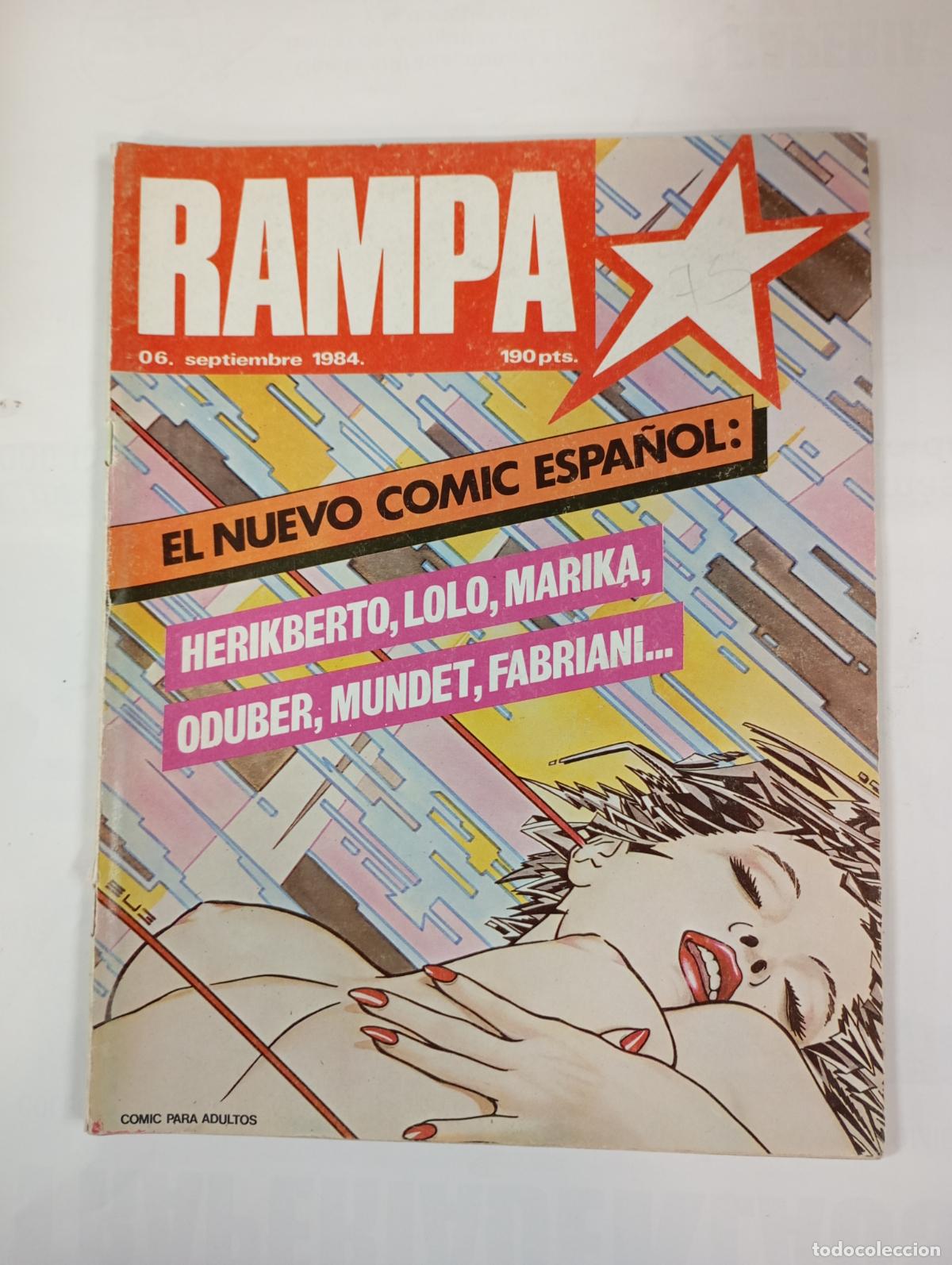 Comics: RAMPA 6 SEPTIEMBRE 1984. EL NUEVO C&Oacute;MIC ESPA&Ntilde;OL. C&Oacute;MIC PARA ADULTOS. TDKC47