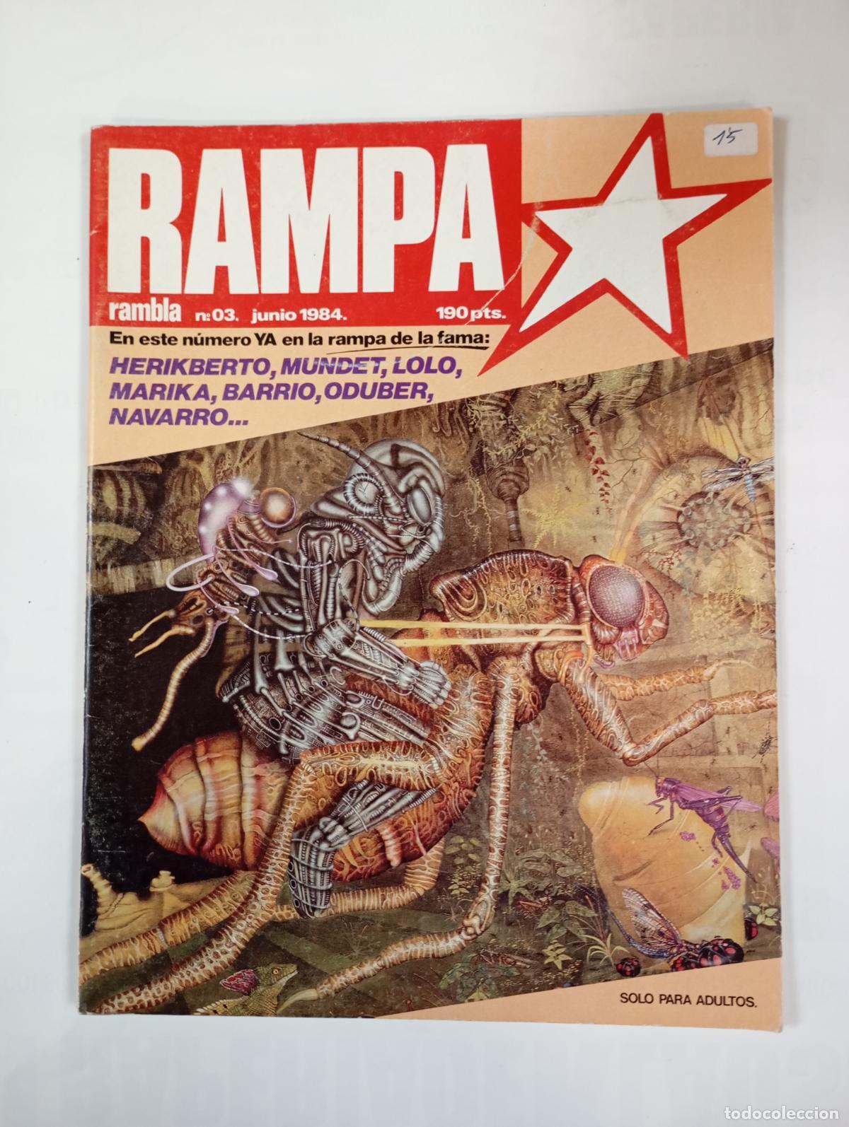 Fumetti: RAMPA 3 JUNIO 1984. EL NUEVO C&Oacute;MIC ESPA&Ntilde;OL. C&Oacute;MIC PARA ADULTOS. TDKC47
