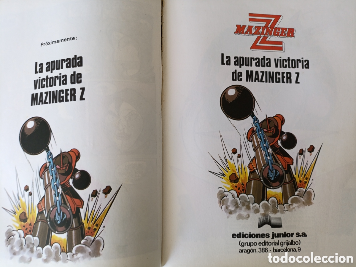 C&oacute;mics: Tomo con 6 cap&iacute;tulos Mazinger z .1978 - Foto 4