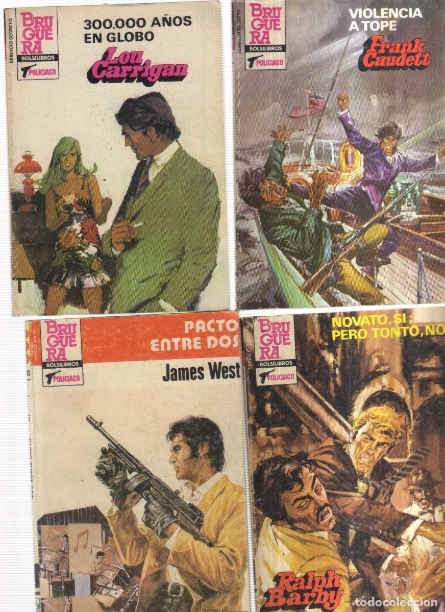 C&oacute;mics: NOVELAS POLICIACO LOTE DE 5 EJEMPLARES - Foto 1