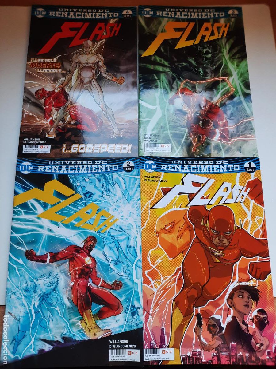 C&oacute;mics: FLASH: RENACIMIENTO N&ordm; 1 AL 4 - ED. DC - Foto 1