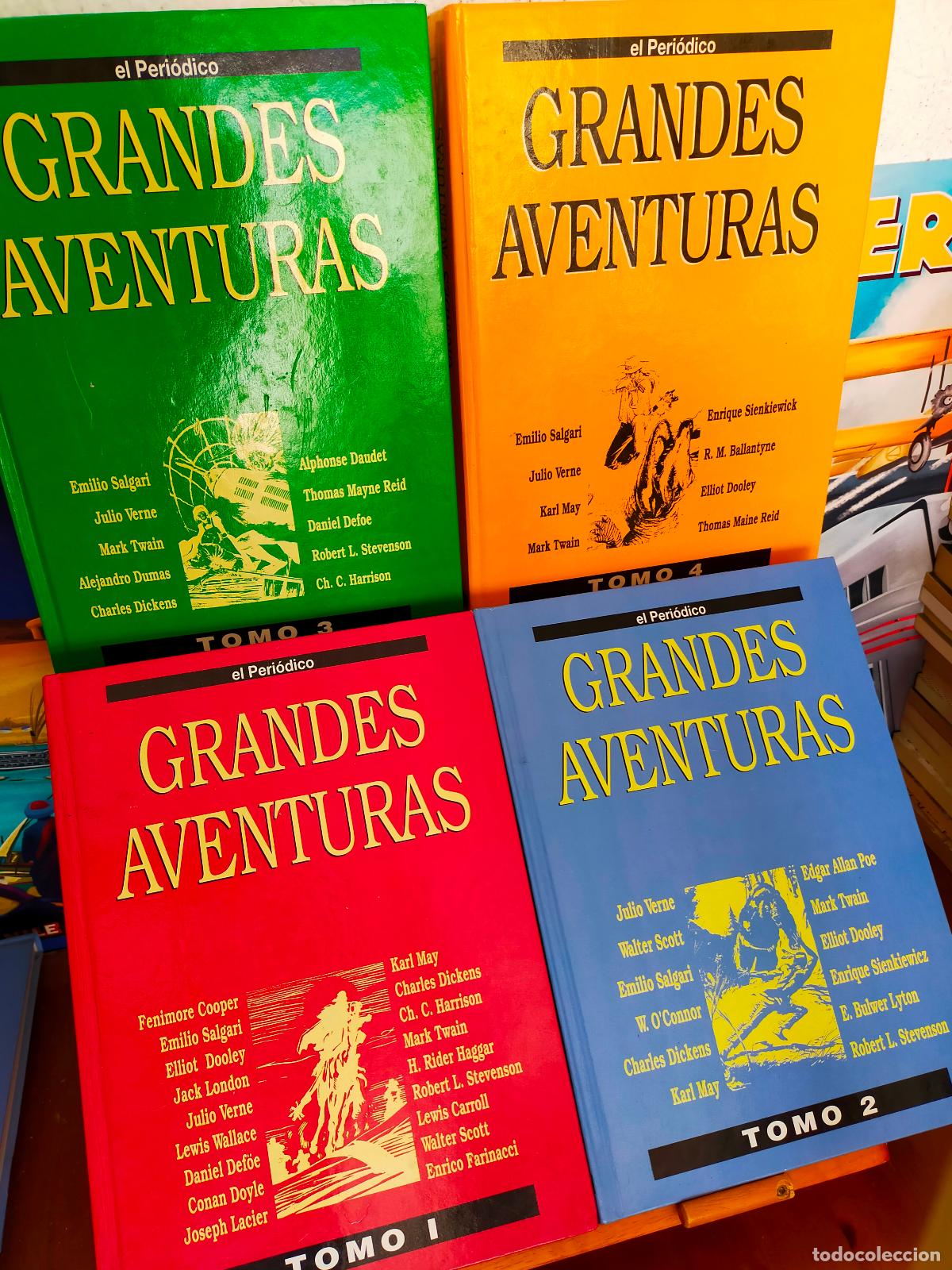 C&oacute;mics: GRANDES AVENTURAS. EL PERI&Oacute;DICO. 4 TOMOS. - Foto 1