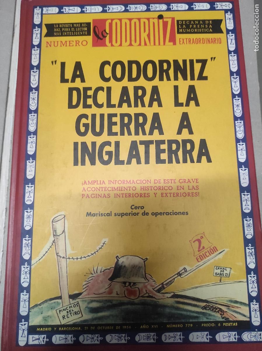 C&oacute;mics: VV.AA.: La Codorniz declara la guerra a Inglaterra (Edaf - Foto 1