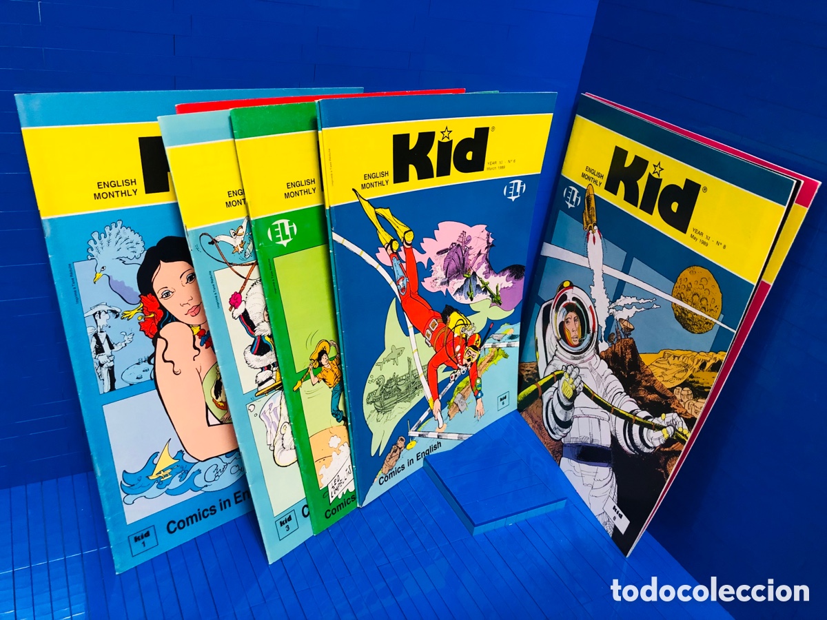 Comics: 8 NUMEROS TEBEOS JUVENILES EN INGLES - KID ENGLISH MONTHLY ●