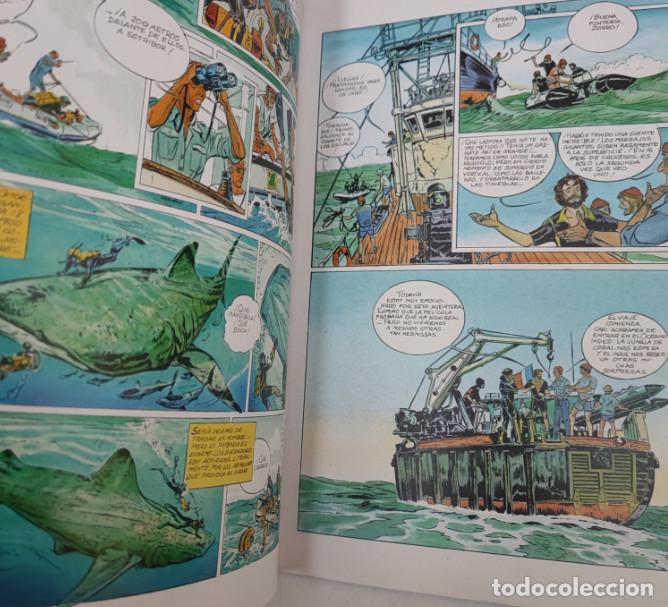 C&oacute;mics: COUSTEAU LA ISLA DE LOS TIBURONES, COMIC, EDICIONES FOLIO 1996 - Foto 5