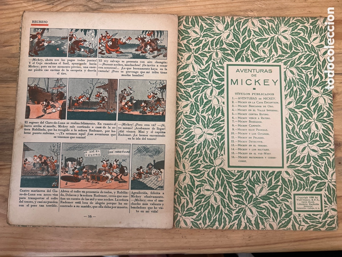 C&oacute;mics: MICKEY Y LOS SALVAJES SATURNINO CALLEJA - Foto 3