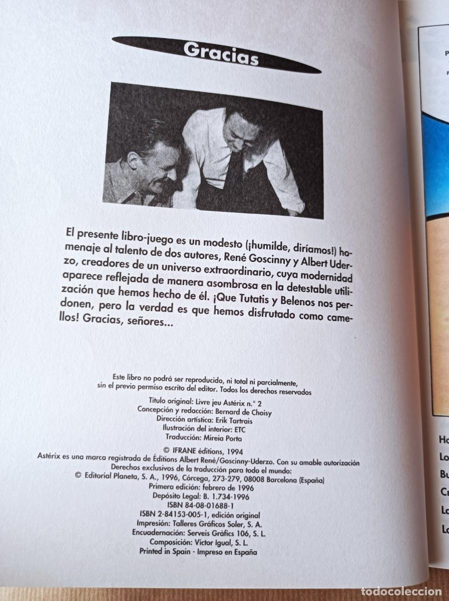 C&oacute;mics: LIBRO JUEGO ASTERIX N&ordm; 2 A FALTA DEL SUPLEMENTO - Foto 8