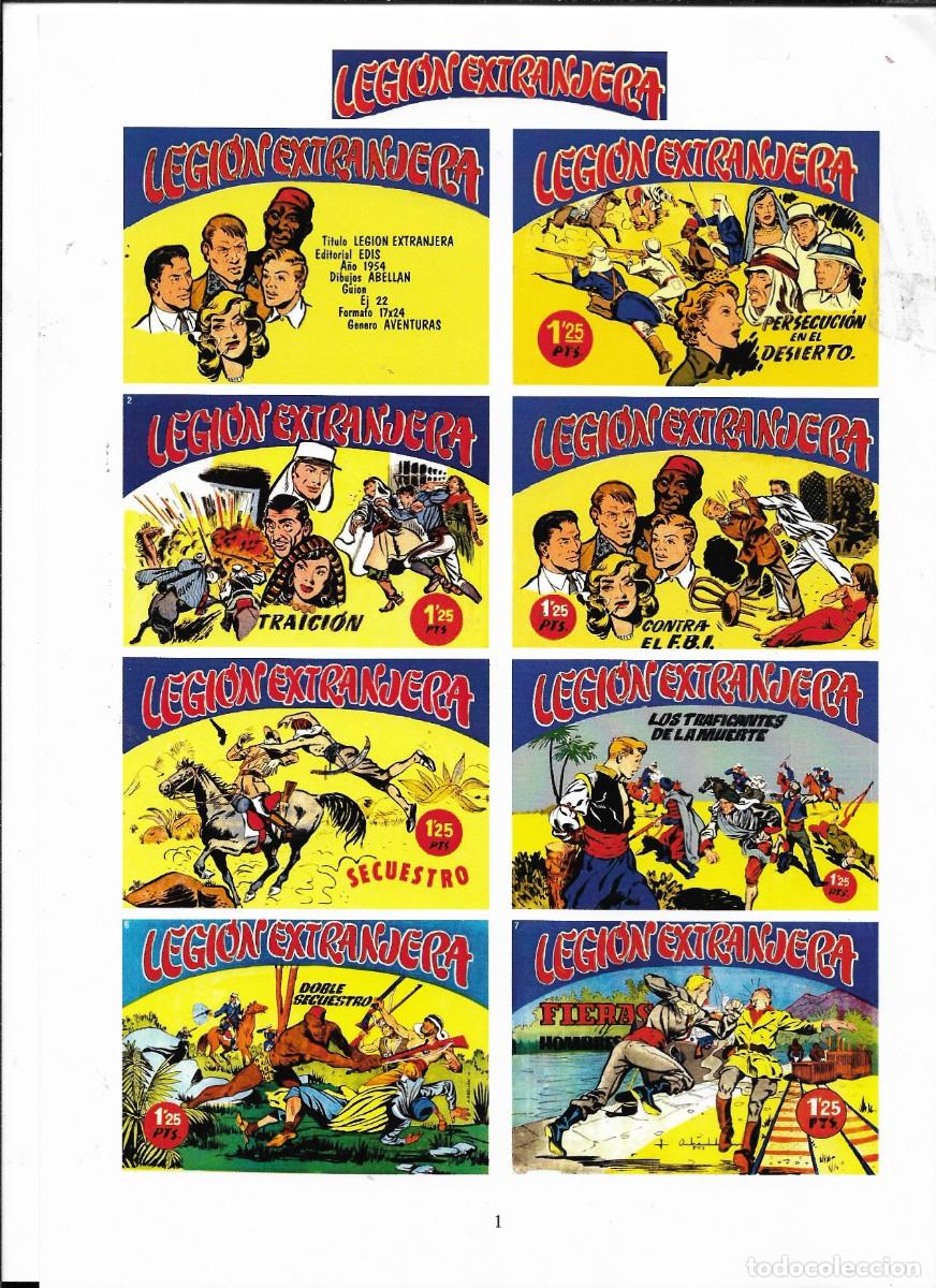 C&oacute;mics: Son: Legi&oacute;n Extranjera Pu&ntilde;o de Bronce Dick Daring La Patrulla Sin Miedo Marco el Gladiador Mascarita