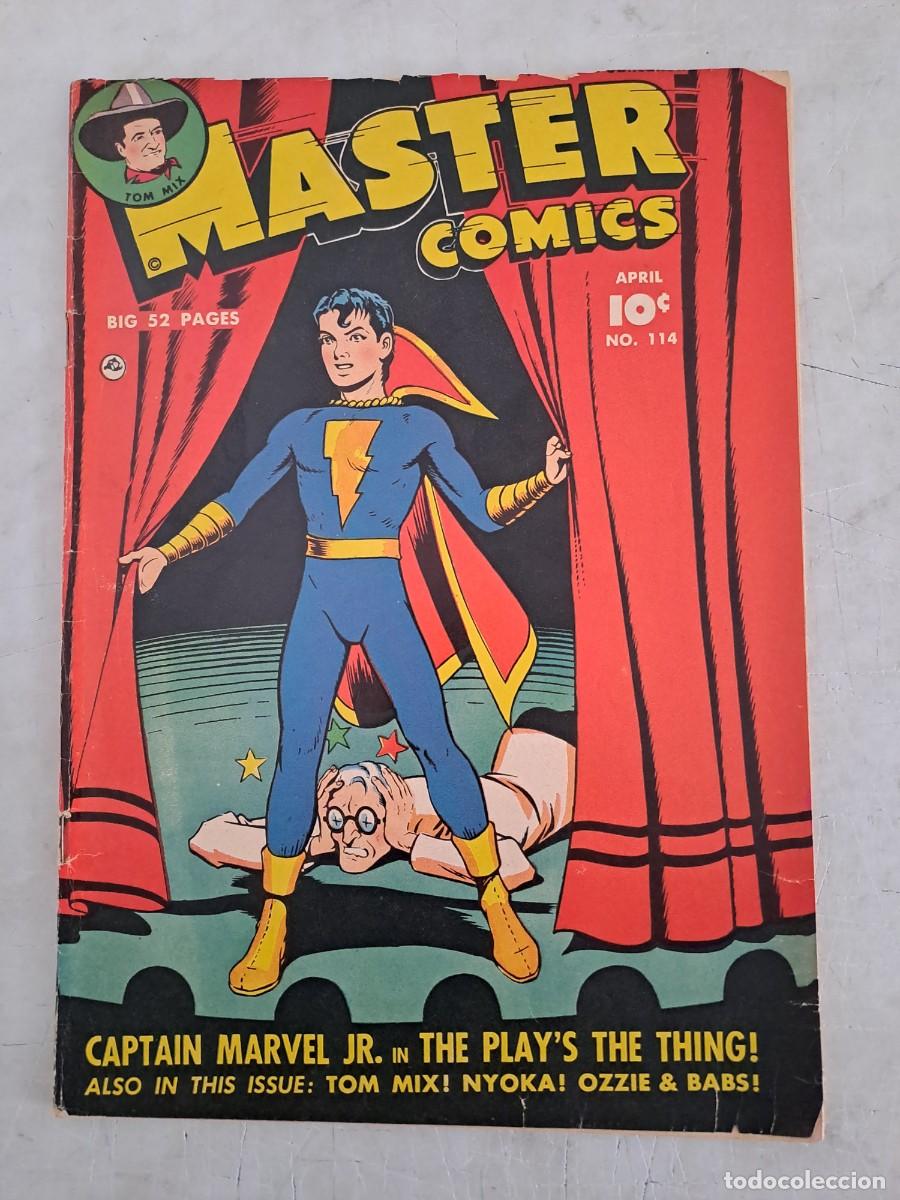 C&oacute;mics: Master comics 114, Captain Marvel jr. 1950 en muy buen estado - Foto 1
