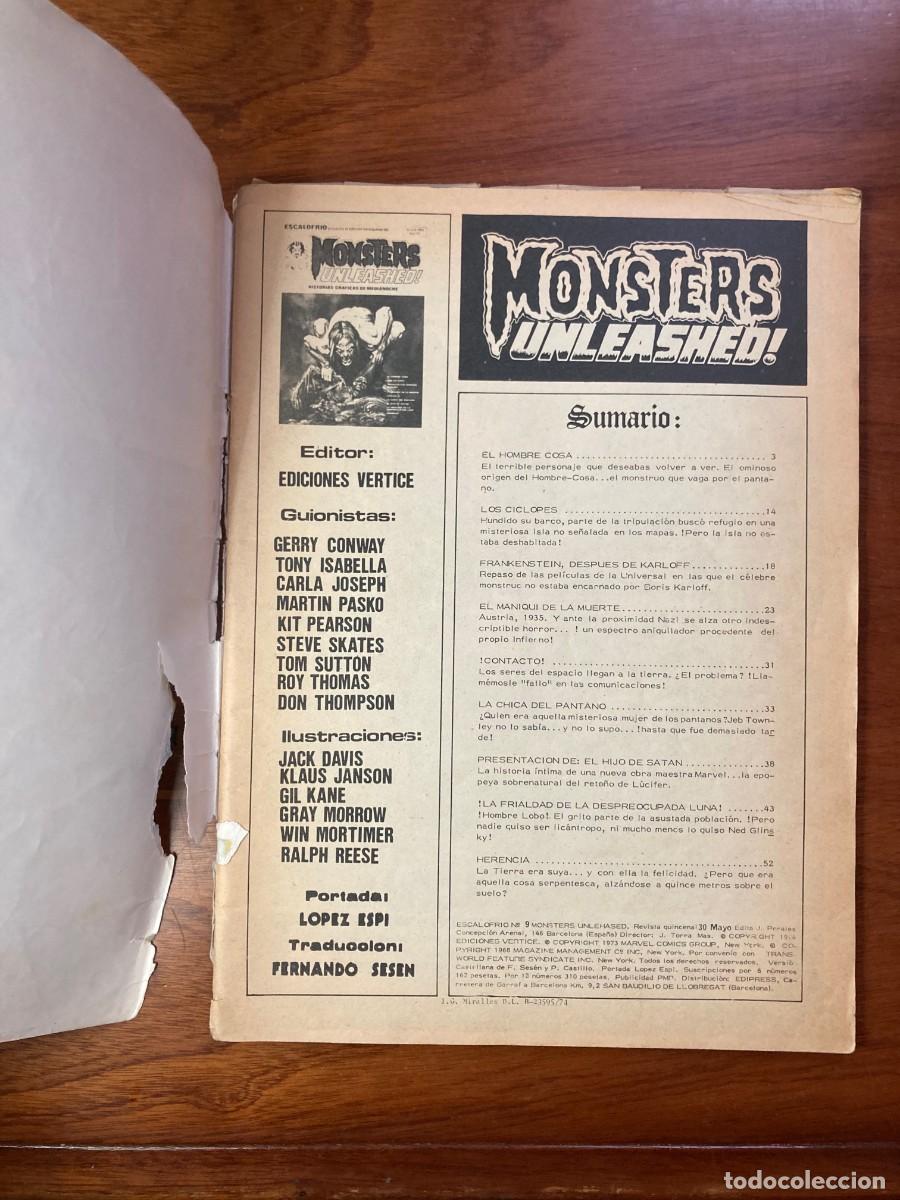 C&oacute;mics: MONSTERS UNLEASHED! ESCALOFRIO MARVEL N&ordm; 3 9 ESPA&Ntilde;OL - Foto 2