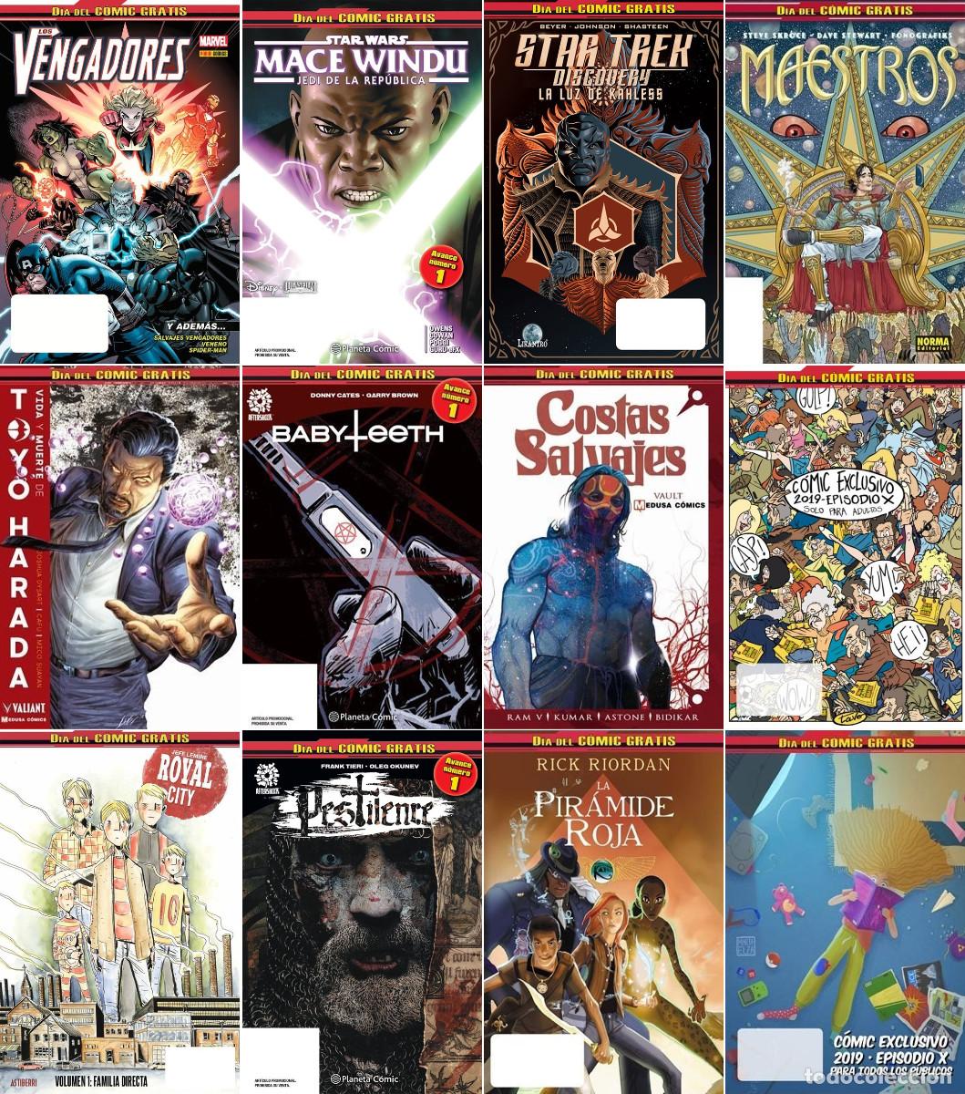 C&oacute;mics: PACK COMPLETO D&Iacute;A DEL C&Oacute;MIC GRATIS 2019 EPISODIO X &iexcl;Todos los c&oacute;mics! Lote indivisible Oferta - Foto 1