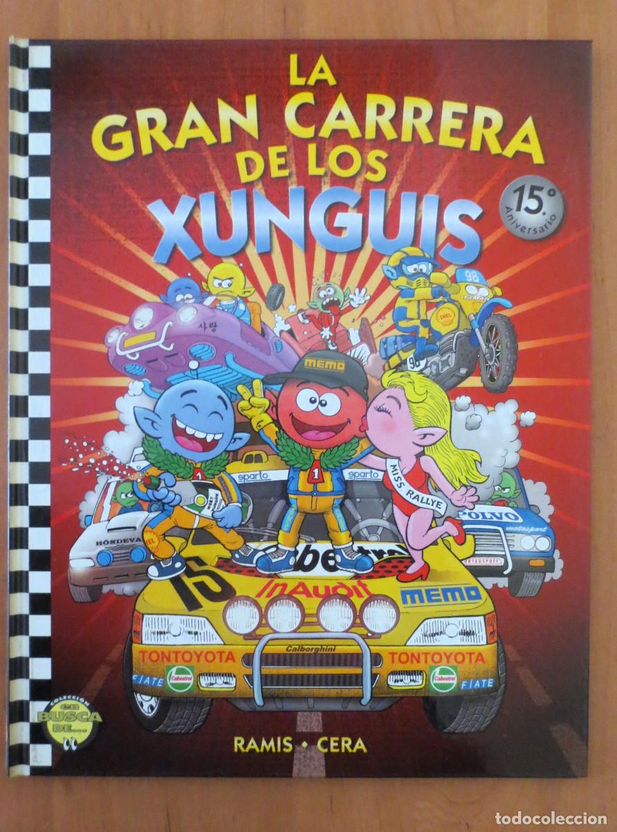 C&oacute;mics: LA GRAN CARRERA DE LOS XUNGUIS CON DEDICATORIA DIBUJO ORIGINAL - Foto 1