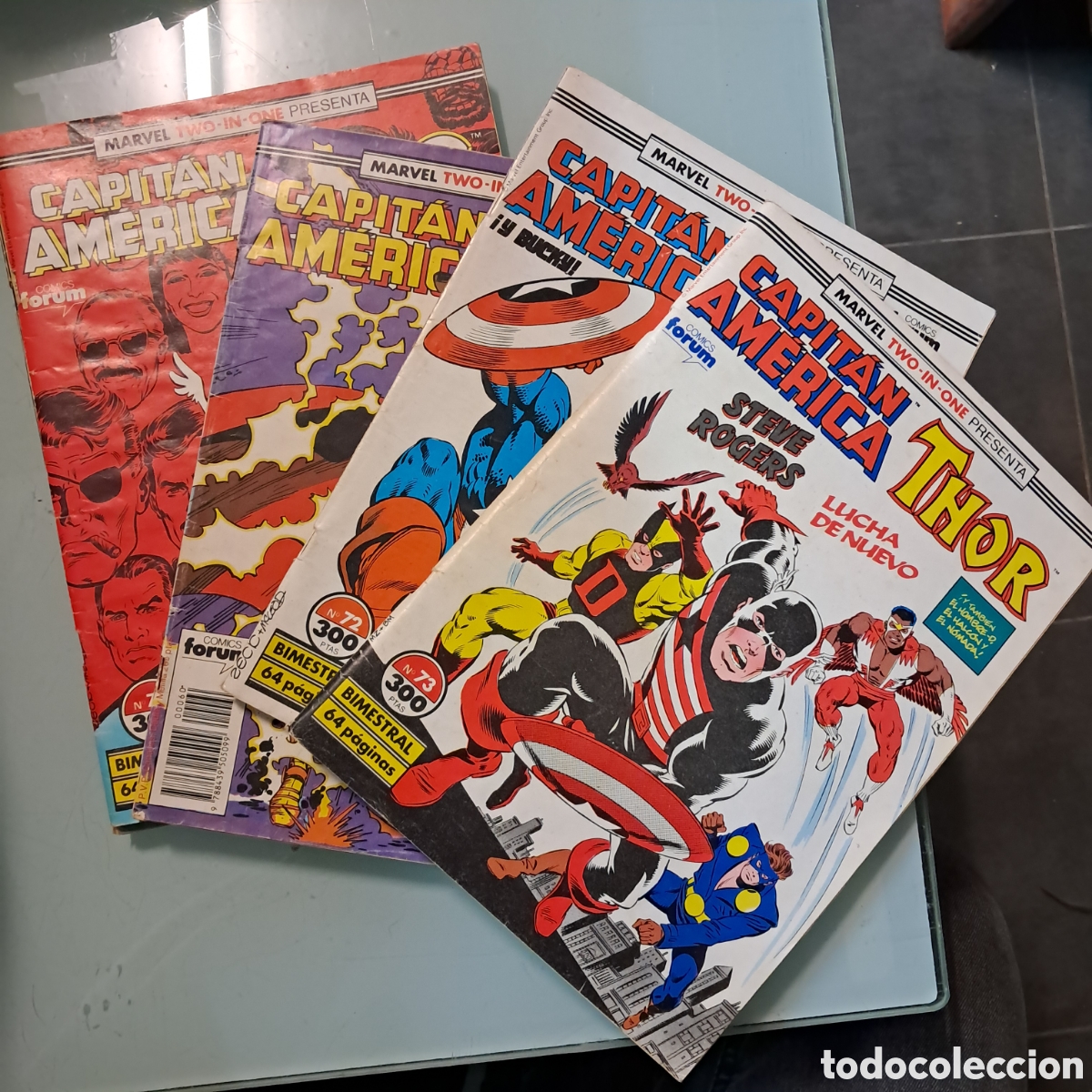 C&oacute;mics: Marvel two in one, comics forum, capit&aacute;n Am&eacute;rica Thor,72.73,71,56,60 - Foto 1