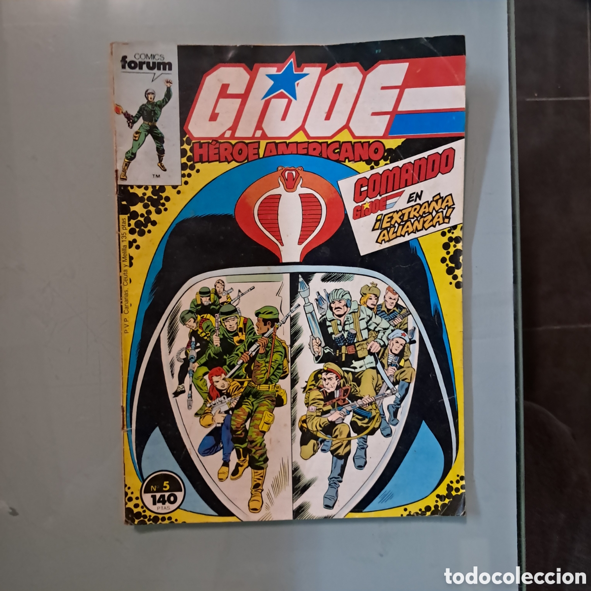 C&oacute;mics: Comics Forum, Gijoe, 140 pesetas,numero 5 - Foto 1