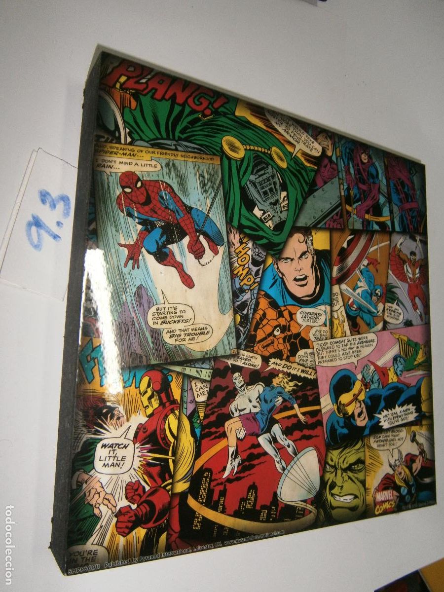 C&oacute;mics: CUADRO SUPER HEROES COMIC MARVEL - Foto 1
