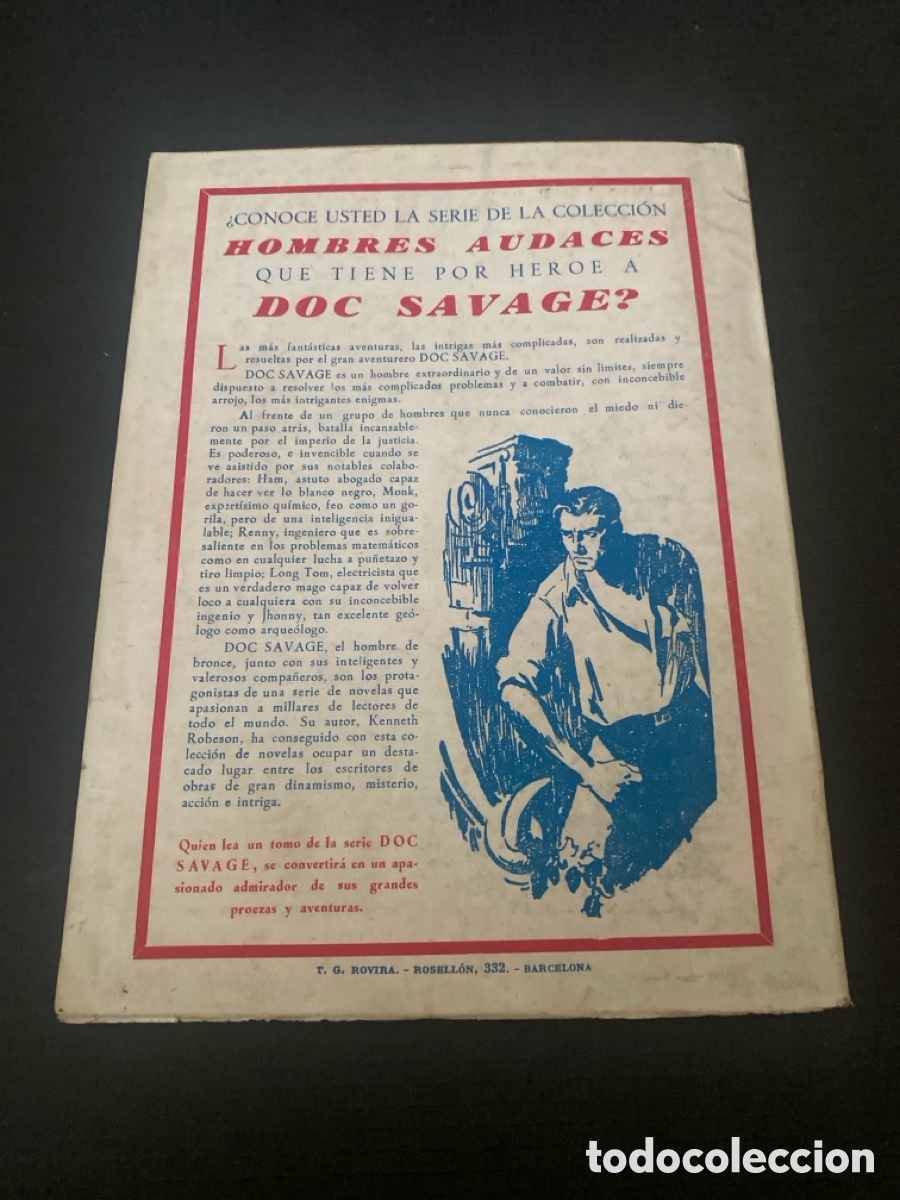 C&oacute;mics: LA ISLA DE LA DUDA. COLECCI&Oacute;N HOMBRES AUDACES 1947 - Foto 2