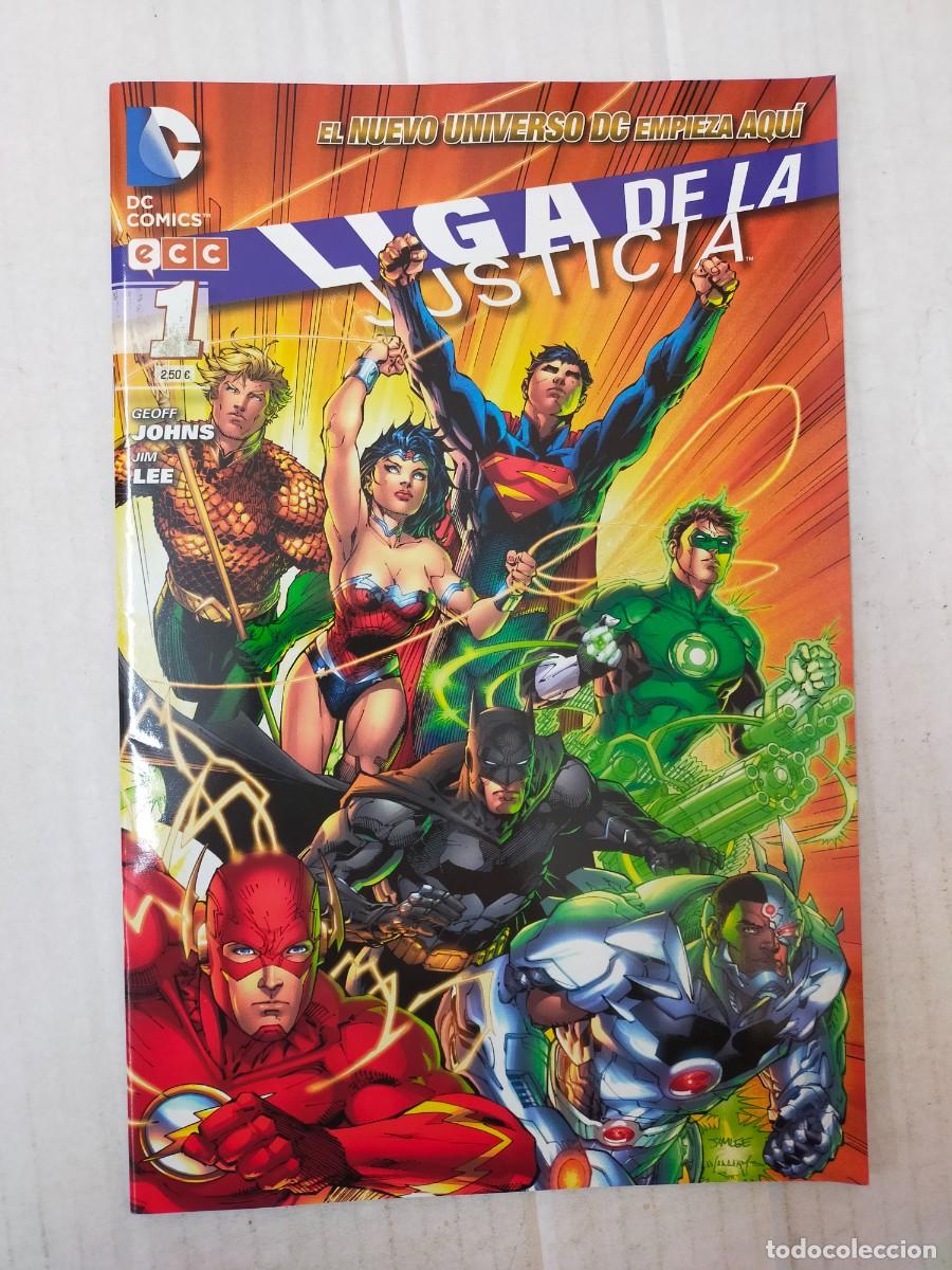 C&oacute;mics: LIGA DE LA JUSTICIA n&ordm; 1, de Geoff Johns y Jim Lee. ECC - Foto 1