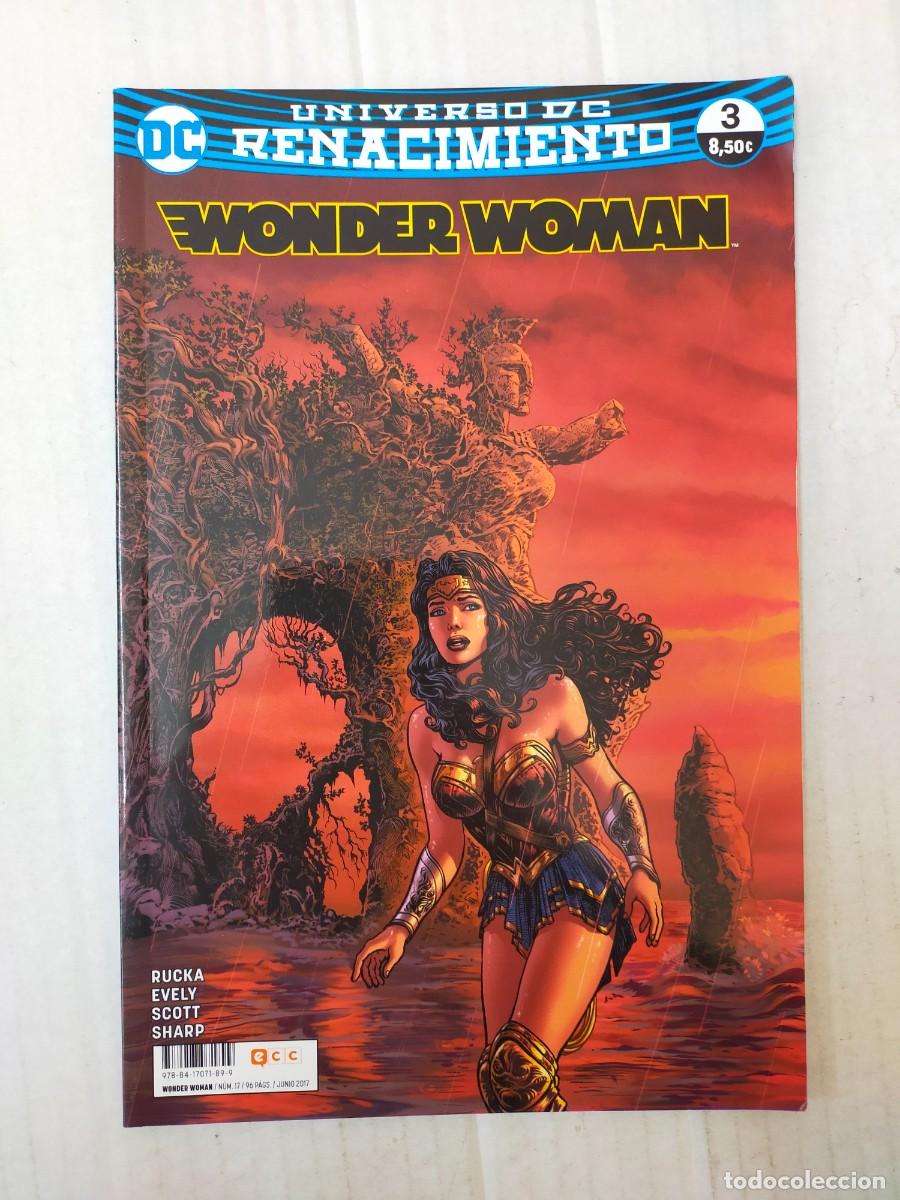 C&oacute;mics: WONDER WOMAN n&ordm; 3. RENACIMIENTO. Rucka, Evely, Scott, Sharp. ECC - Foto 1