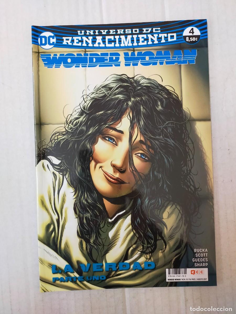 C&oacute;mics: WONDER WOMAN n&ordm; 4. RENACIMIENTO. Rucka, Scott, Guedes, Sharp. ECC - Foto 1