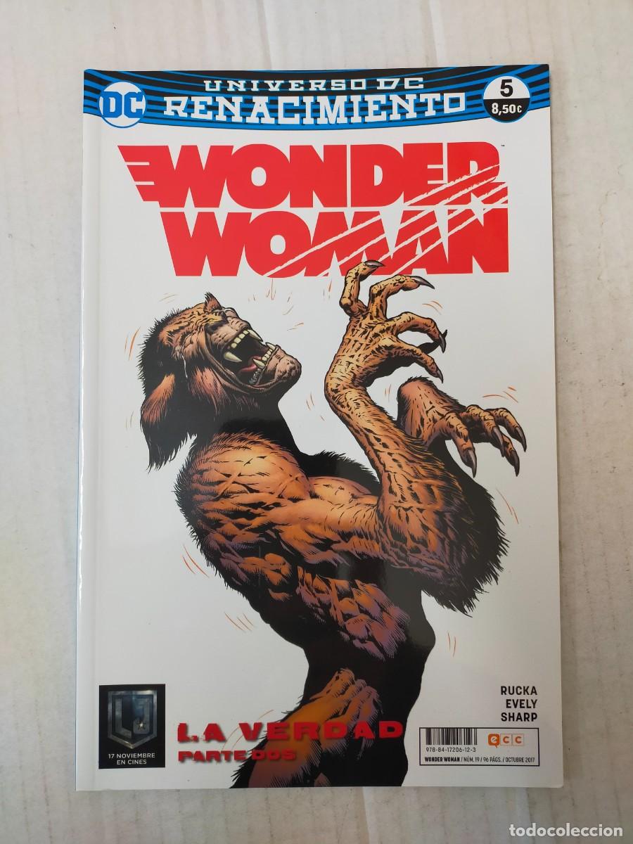 C&oacute;mics: WONDER WOMAN n&ordm; 5. RENACIMIENTO. Rucka, Evely, Sharp. ECC - Foto 1
