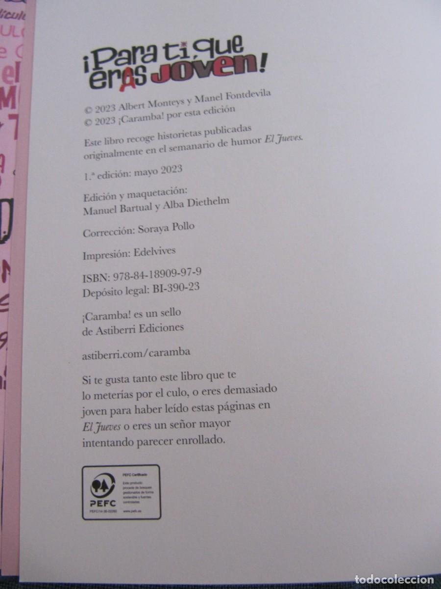 C&oacute;mics: MANEL FONTDEVILA Y ALBERT MONTENYS - PARA TI QUE ERES JOVEN - ASTIBERRI EDICIONES - Foto 4