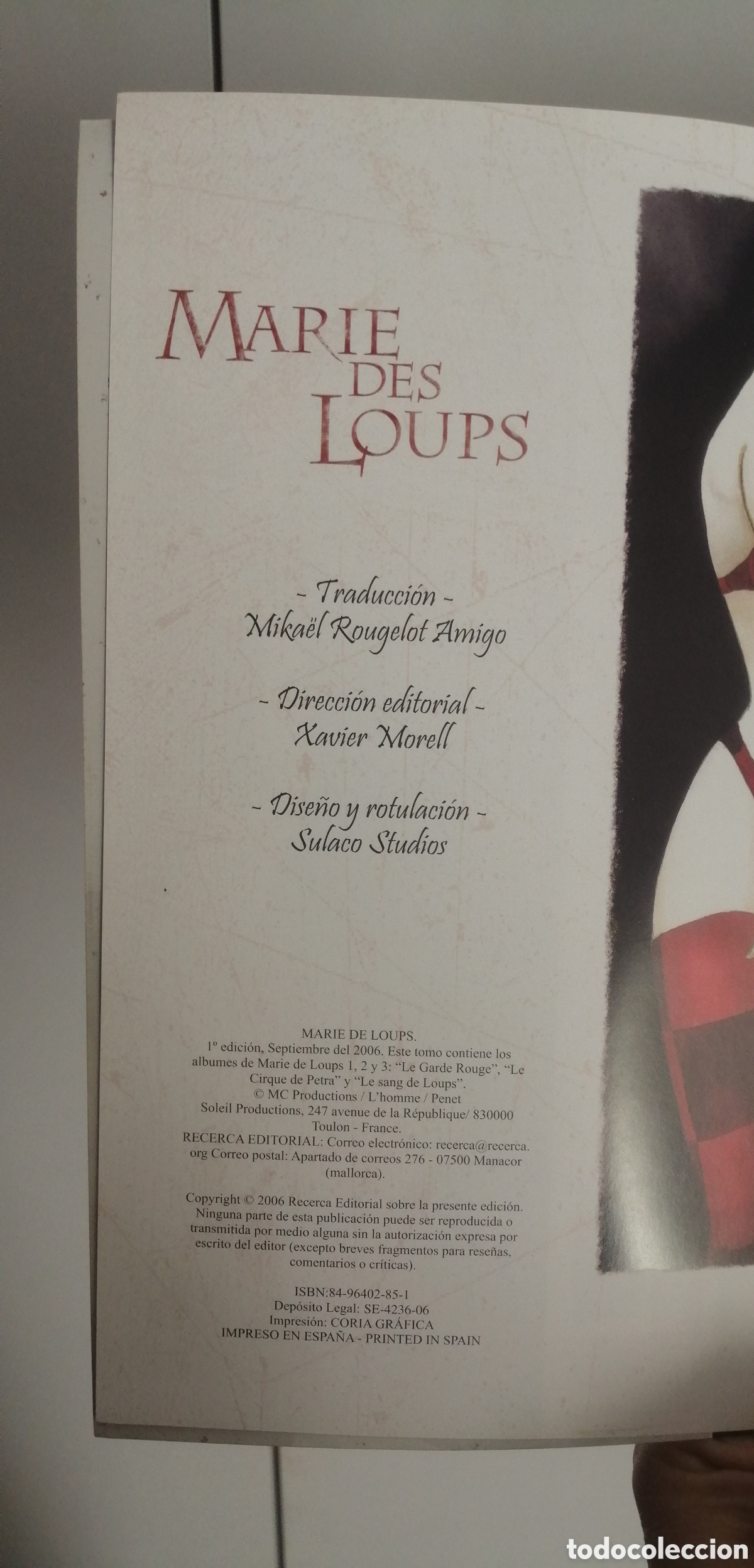 C&oacute;mics: Marie des Loups Lhomme /Penet - Foto 7