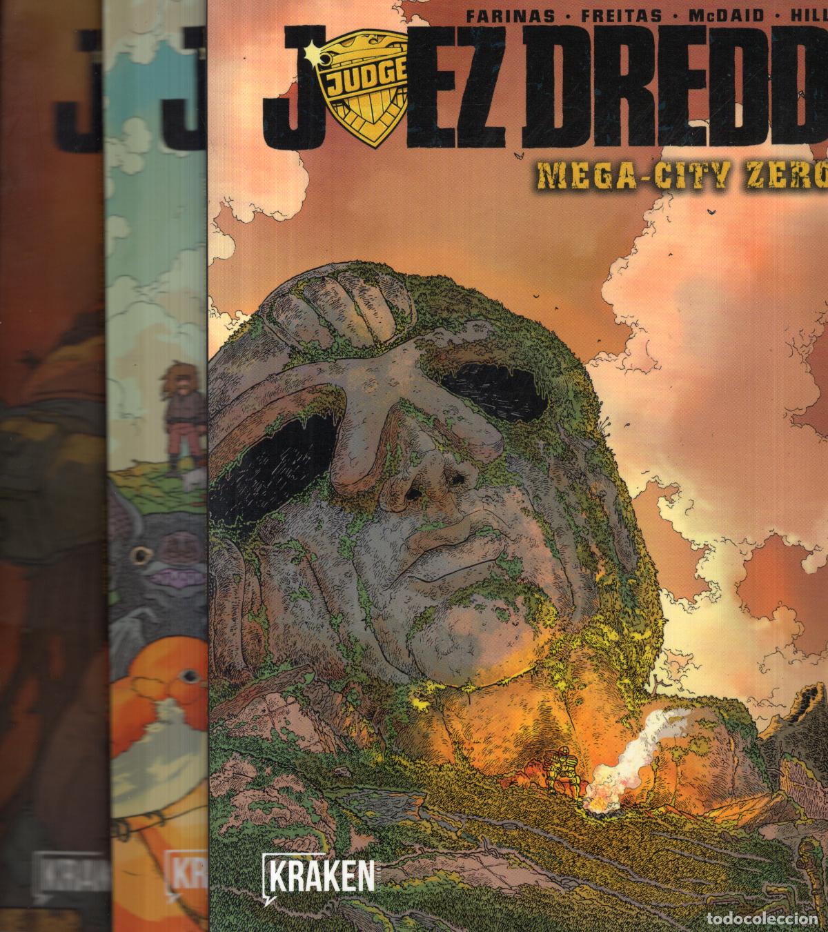 C&oacute;mics: JUEZ DREDD MEGA-CITY ZERO COMPLETA 1 A 3 - KRAKEN - ESTADO EXCELENTE - Foto 1