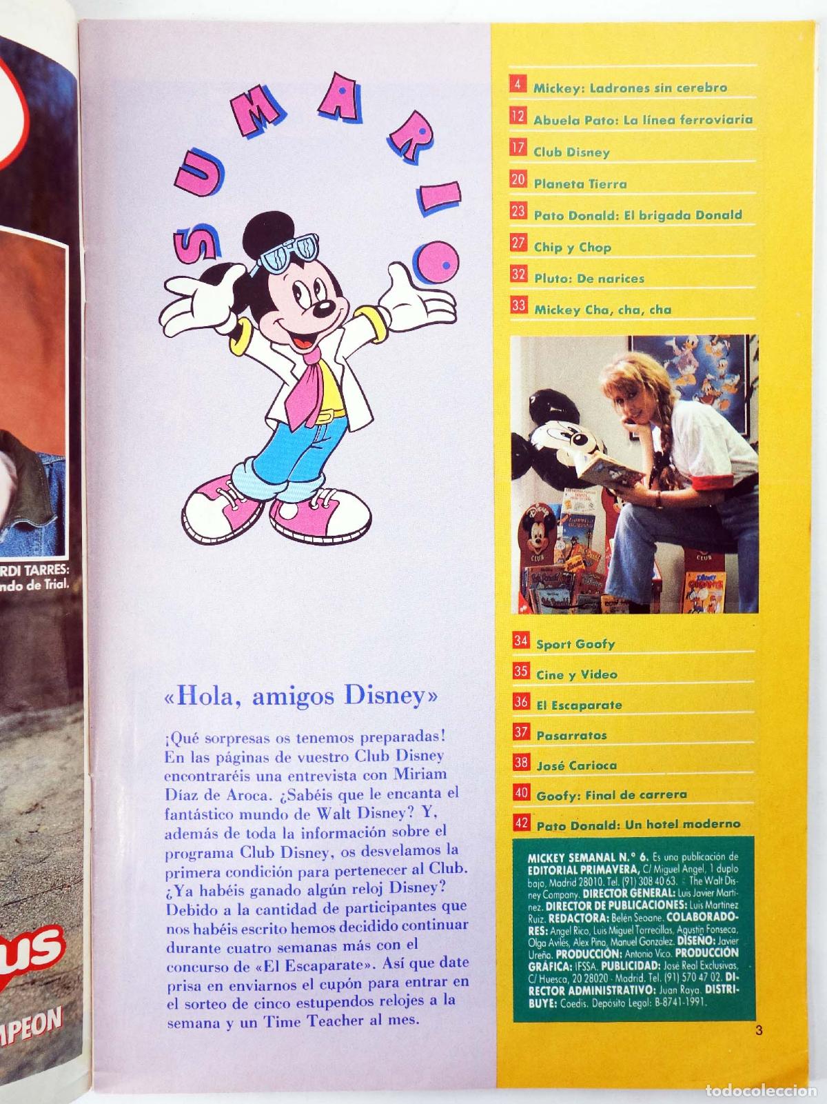 C&oacute;mics: MICKEY SEMANAL 6 (Vvaa) Primavera, 1991 - Foto 3