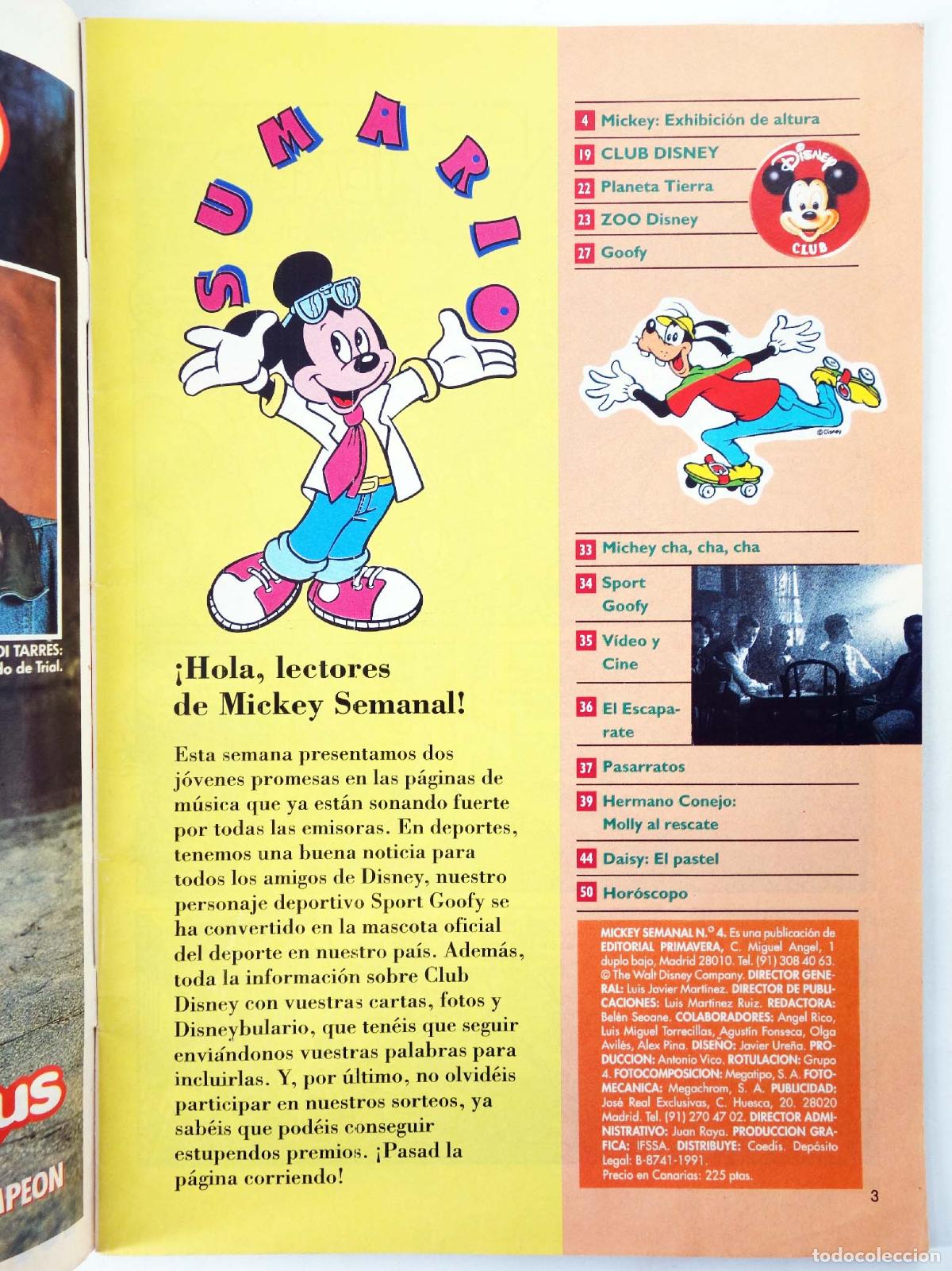 C&oacute;mics: MICKEY SEMANAL 4 (Vvaa) Primavera, 1991 - Foto 3