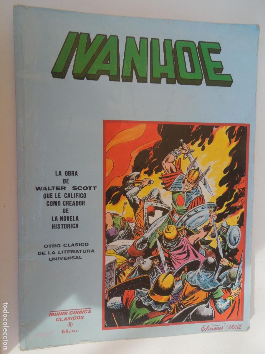 C&oacute;mics: IVANHOE - WALTER SCOTT - EDICIONES VERTICE MUNDI COMICS CLASICOS N&ordm; 5 1981 - Foto 1