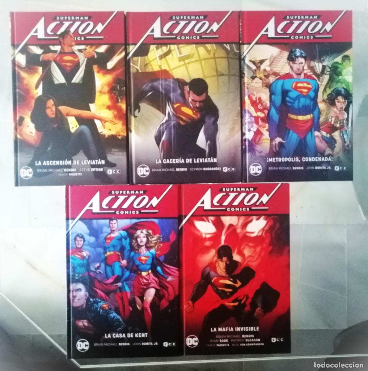 C&oacute;mics: SUPERMAN ACTION COMICS (TOMOS DEL 1 AL 5 -COMPLETA) SAGA LEVIATAN - DC - ECC EXCELENTE ESTADO - Foto 1