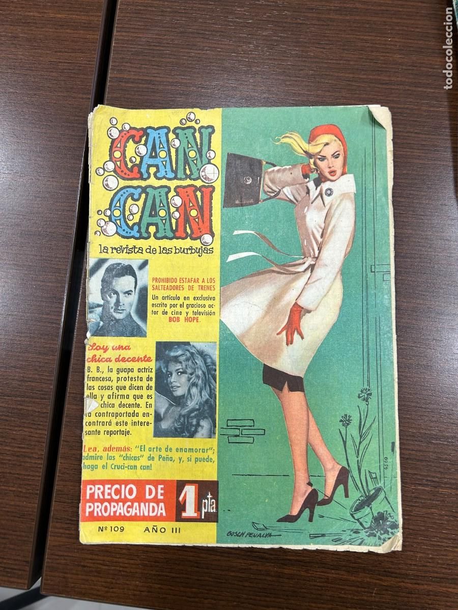 C&oacute;mics: can can n&ordm; 109 contraportada brigitte bardot - Foto 1
