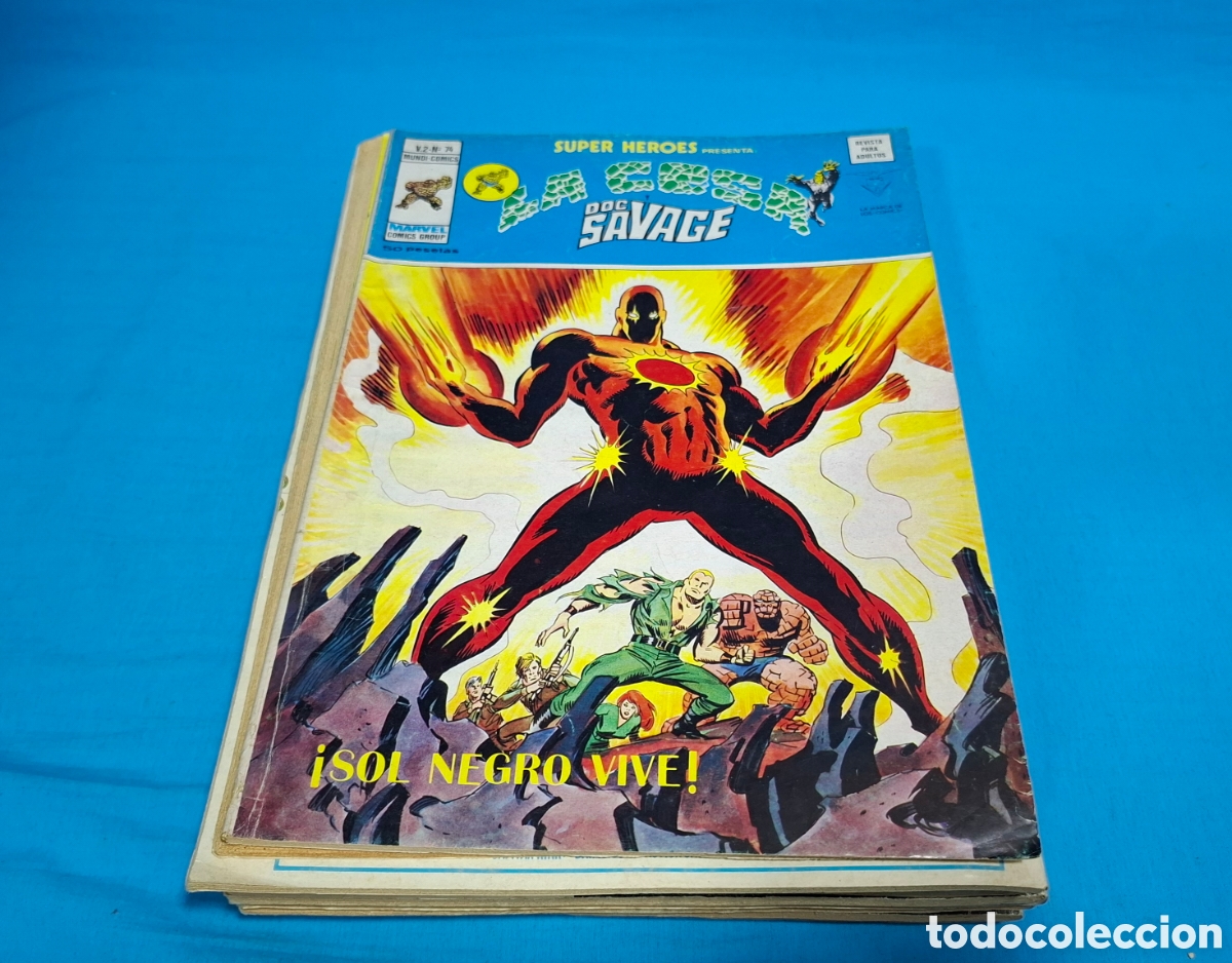 C&oacute;mics: LOTE DOC SAVAGE, 9 N&Uacute;MEROS DEL 1 AL 9 + 3 DE REGALO - Foto 13