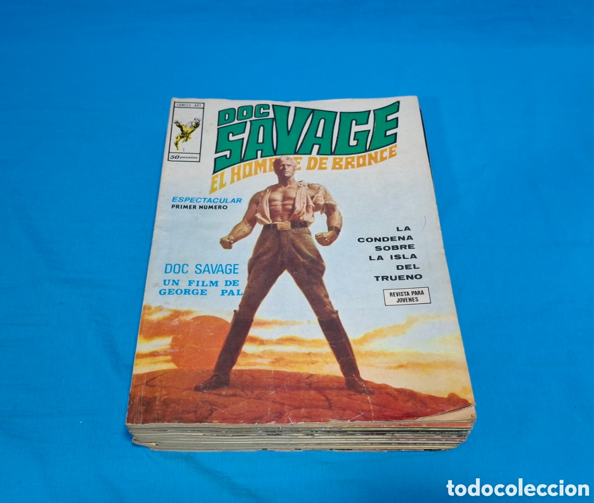 C&oacute;mics: LOTE DOC SAVAGE, 9 N&Uacute;MEROS DEL 1 AL 9 + 3 DE REGALO - Foto 1