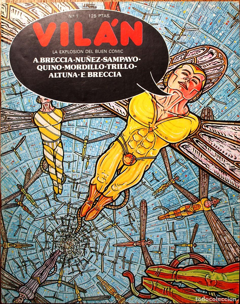 C&oacute;mics: Vil&aacute;n, numero 1, Breccia, Mordillo, Trillo-Altuna - Foto 1